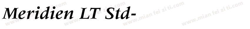 Meridien LT Std字体转换